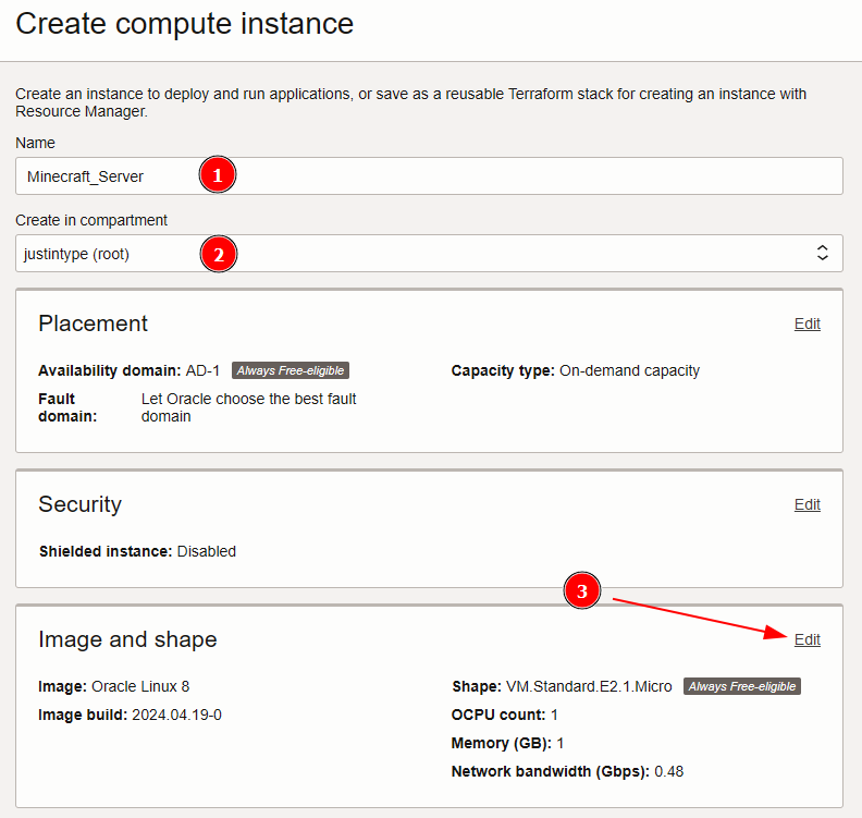 Instance creation 3